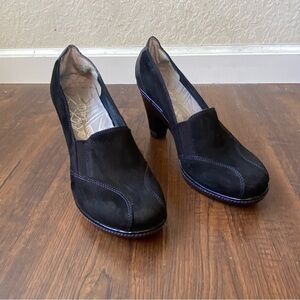 Jeep J-41 Women’s Trail Rated Romance Black Leather Suede Heeled Loafer SZ 8.5